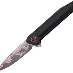 Couteau Pliant MTech A/O Lame Acier 3Cr13MoV Drop Point Manche Aluminium Noir Linerlock MTA2031BK