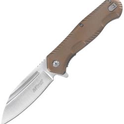 Couteau Pliant MTech A/O Lame Acier 3Cr13MoV Manche Aluminium Marron Linerlock MTA2033BN