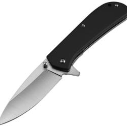 Couteau Pliant MTech A/O Lame Inox Drop Point Manche Aluminium Noir Linerlock MTA2037BK