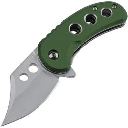 Couteau Pliant MTech A/O Lame Acier 3Cr13MoV Satin&eacute;e 5,72 cm Manche Aluminium Vert MTA2039GN