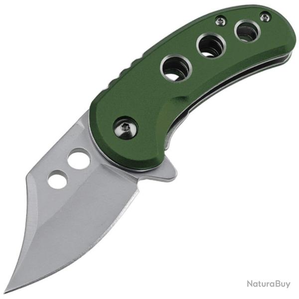 Couteau Pliant MTech A/O Lame Acier 3Cr13MoV Satin�e 5,72 cm Manche Aluminium Vert MTA2039GN