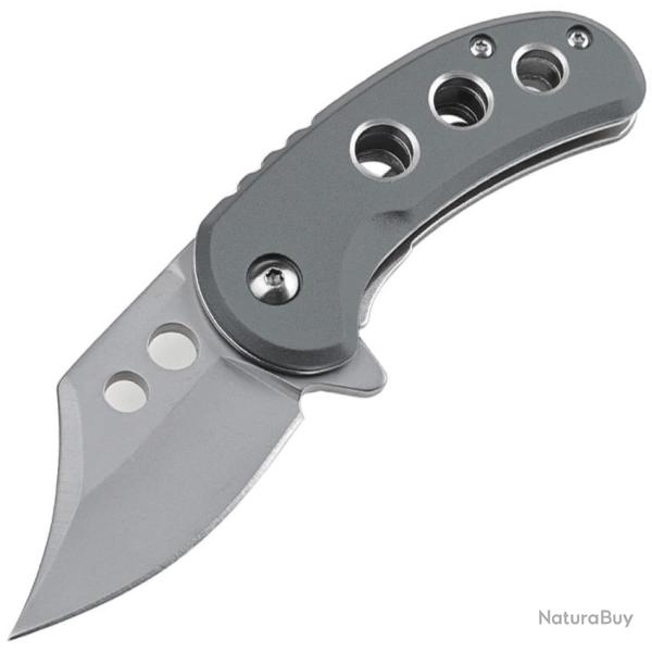 Couteau Pliant MTech A/O Lame Acier 3Cr13MoV Clip Point Manche Aluminium Gris Linerlock MTA2039GY