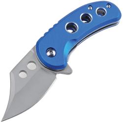 Couteau Pliant MTech A/O Lame Acier 3Cr13MoV Clip Point Manche Aluminium Bleu Linerlock MTA2039LB