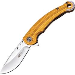 Couteau Pliant MTech A/O Lame Acier 3Cr13 Drop Point Manche Aluminium Orange Linerlock MTA2057TN