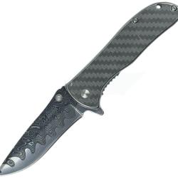 Couteau Pliant MTech A/O Lame Inox 6,99 cm Gris Ferm&eacute; 9,53 cm Manche Inox Linerlock MTA2076GY