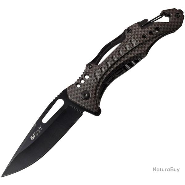 Couteau Pliant MTech A/O Lame Inox Manche Aluminium Linerlock MTA705G2CF