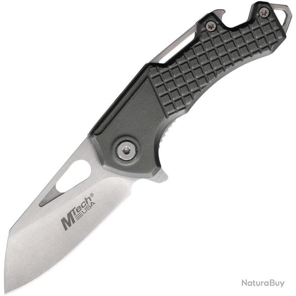 Couteau Pliant MTech A/O Lame Acier 3Cr13 Manche Aluminium Gris Fonc� Linerlock MTA822SSL