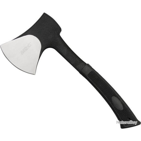 Hachette MTech T�te Acier 440 Manche Inox et Caoutchouc Noir �tui Nylon MTAXE