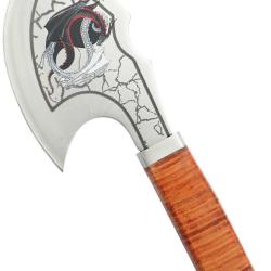 Hachette MTech Dragon T&ecirc;te Acier 3Cr13MoV Manche Cuir &Eacute;tui Cuir MTAXE001D