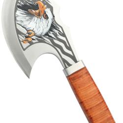 Hachette MTech Eagle T&ecirc;te Acier 3Cr13MoV Manche Cuir &Eacute;tui Cuir MTAXE001E