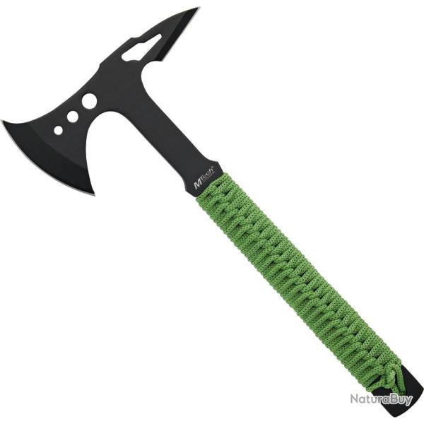 Hachette MTech T�te Acier 440 Manche Cordelette Vert �tui Nylon MTAXE8G