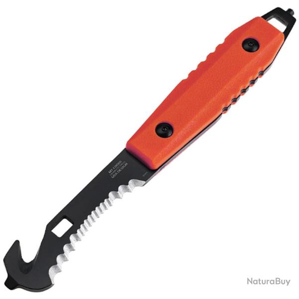 Couteau Fixe MTech Lame Acier 3Cr13MoV Manche ABS Rouge �tui Nylon MTFIX008RD
