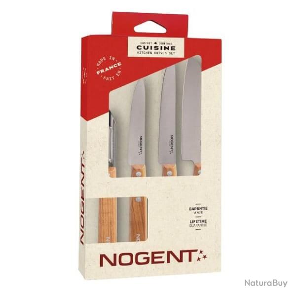 Coffret Nogent *** 4 pi�ces cerisier acier inox