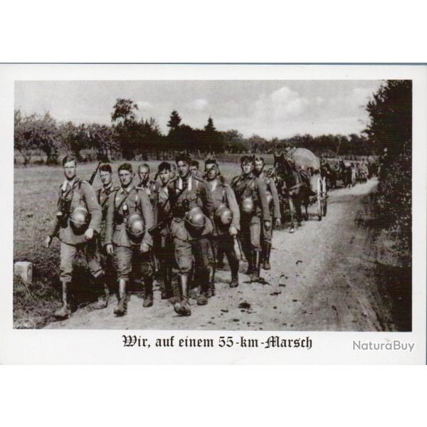 Carte postale historique Unser Heer Wir auf einem 55-km-Marsch -N�8895