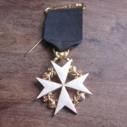 m&eacute;daille ma&ccedil;onnique de chevalier de malte