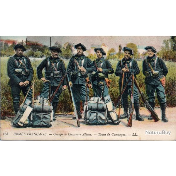 Carte postale ancienne - Arm�e fran�aise - Groupe de Chasseurs Alpins -N�8896