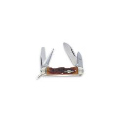 Couteau de Poche Rough Ryder Utility Knife Lame Acier 440A Manche Os Jigged Ambr&eacute; Slip Joint RR533