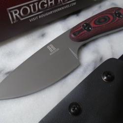 Couteau de Survie Rough Ryder Lame Acier 440 Manche G10 Etui Kydex RR2163