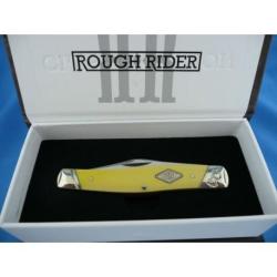 Couteau Canif Rough Rider Stockman 3 Lames Acier Carbone Manche Yellow ABS RR1740