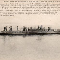 Carte postale ancienne sous-marin Pluviose -N&deg;8898