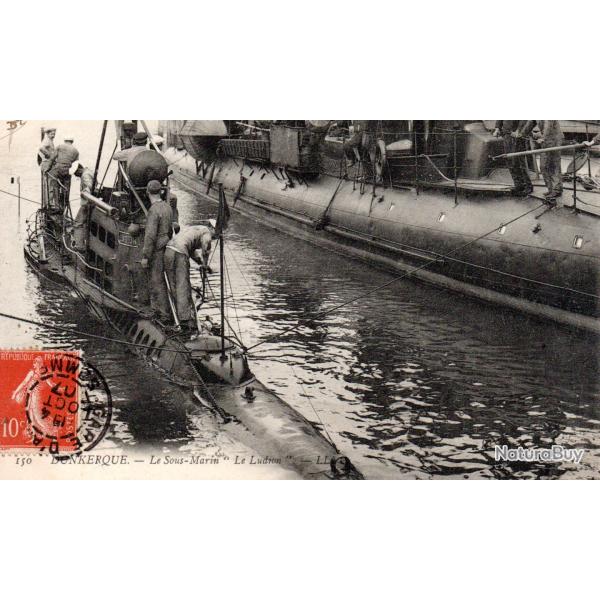 Carte postale ancienne - Sous-marin Le Ludion � Dunkerque -N�8899