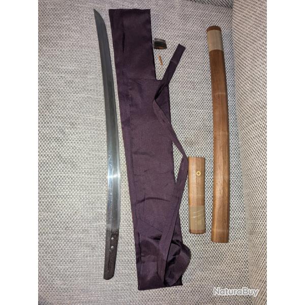 Chu wakizashi de combat - Muromachi/Sengoku - Kashu Ietsugu - Tradition Fujishima - �cole Kaga Aoe