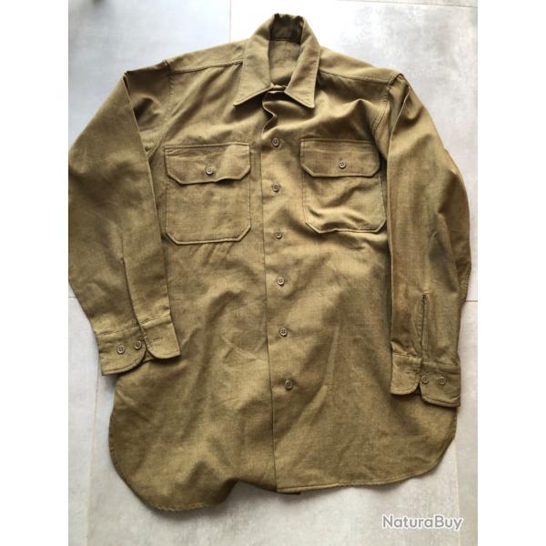 Us chemise M37 2eme GUERRE MONDIALE