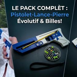 Lance-Billes 9 Coups Tactique Pliable 3D - Pack Complet