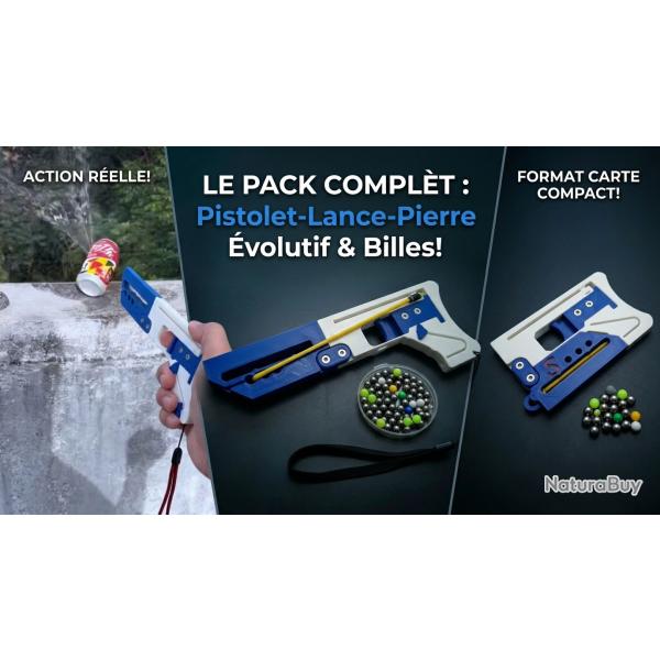 Lance-Billes 9 Coups Tactique Pliable 3D - Pack Complet