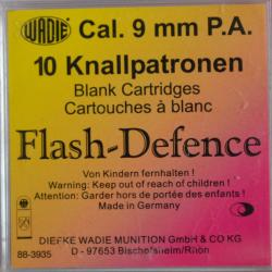 9MM FLASH DEFENCE PA A BLANC X10