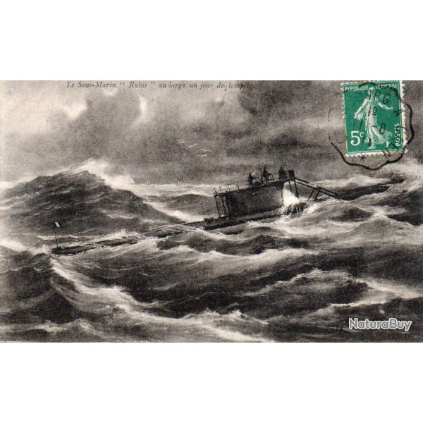 Carte postale ancienne Sous-Marin Rubis -N�8904