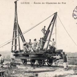 Carte postale ancienne - G&eacute;nie - &Eacute;cole de Chemins de Fer -N&deg;8908