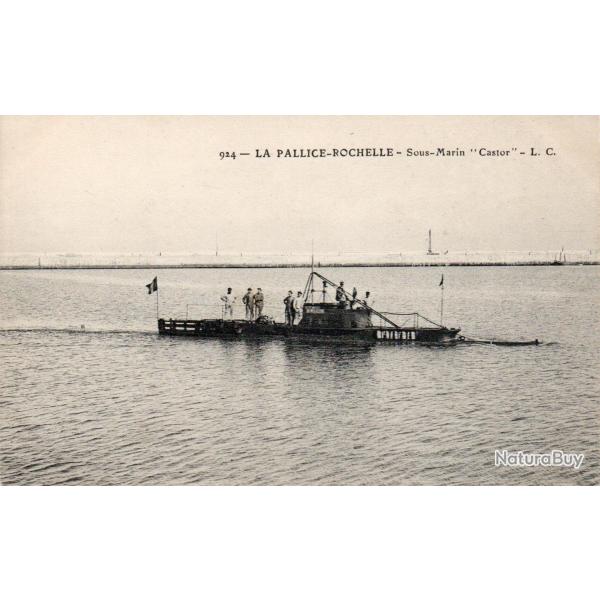 Carte postale La Pallice-Rochelle Sous-Marin Castor -N�8911