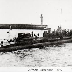 Carte postale ancienne sous-marin Giffard 1910 -N&deg;8912