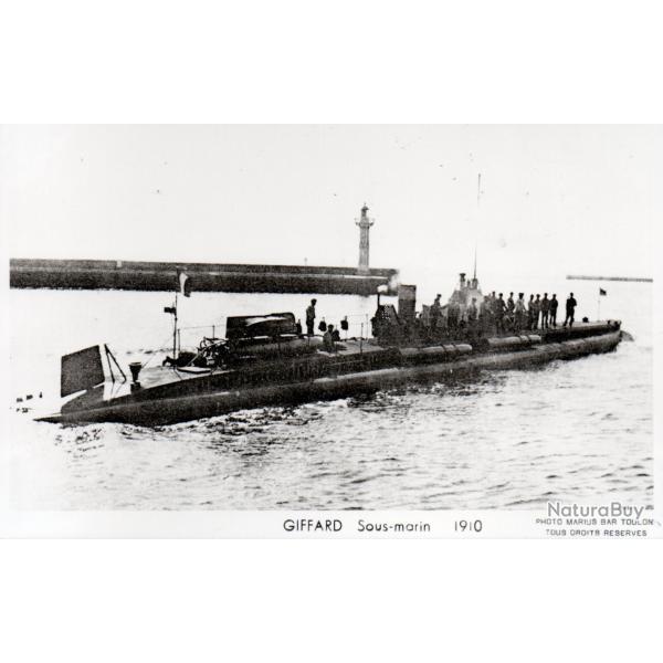 Carte postale ancienne sous-marin Giffard 1910 -N�8912