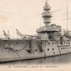 Carte postale ancienne - Cuirass&eacute; Bouvines &agrave; Cherbourg -N&deg;8914