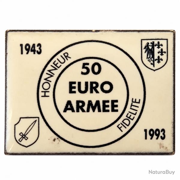 Insigne Comm�moration 50 Euro Arm�e 25x20 mm France