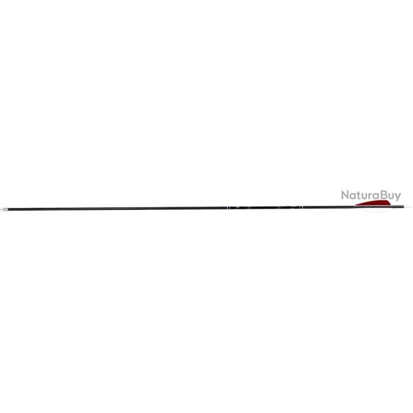 Fl�che Avalon Tyro 4.2 Trad Carbone Plumes Naturelles 1100 28" Encoche Blanche 70 gr Rouge/Blanc/Bla