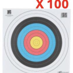 Tir &agrave; l'arc - lot de 100 blasons Avalon 40cm 40cm
