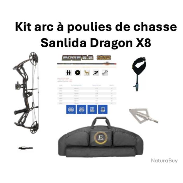 Kit Arc � poulies de chasse Sanlida Dragon X8 350