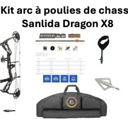 Kit Arc &agrave; poulies de chasse Sanlida Dragon X8 10
