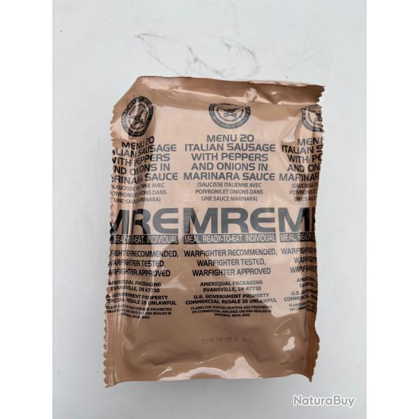 Ration militaire US menu 20