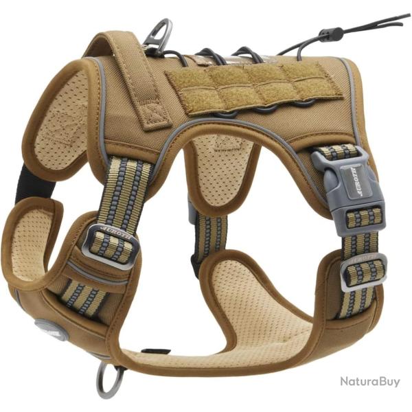 Harnais Tactique Chien  Anti Traction MOLLE R�fl�chissant R�glable Chasse Outdoor