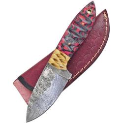 Couteau Frost Cutlery Valley Forge Damascus Ironwood Lame Acier Damas Manche Ironwood FVFD124CW