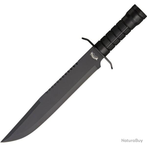 Couteau Frost Cutlery Survival Scout I Sawback Lame Acier Inox Manche Caoutchouc FTDH253160B