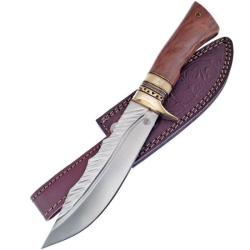 Couteau Frost Cutlery Chipaway Sky Dancer Bowie Walnut Lame Inox Manche Noyer &Eacute;tui Cuir FCW613WW