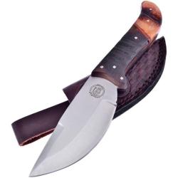 Couteau Frost Cutlery Chipaway Cochise Spirit Bowie Lame Inox Manche Bois &Eacute;tui Cuir Brun FCW356