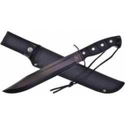 Couteau Frost Cutlery Operation Bowie Tactical Lame Acier 3Cr13 Clip Point Manche ABS Etui FTX0005