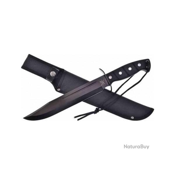Couteau Frost Cutlery Operation Bowie Tactical Lame Acier 3Cr13 Clip Point Manche ABS Etui FTX0005