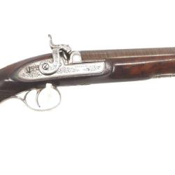 PISTOLET DE TIR BRITANNIQUE ANDREWS BENJAMIN 1821-1826 ROS-ON-WYE HEREFORD - GB XIX&egrave; CALIBRE 17,6mm 
